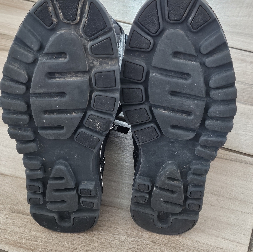 Polar Products Winter Snow Boots Women's Size 7 Black Quilted Lace Up Insulated. - Picture 9 of 11